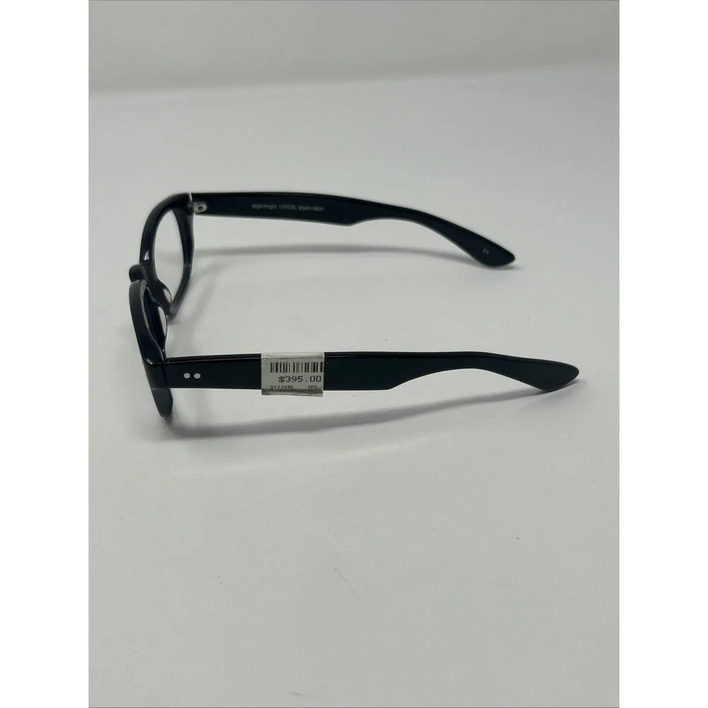 NWT Norman Childs VINTAGE 11 Eyeglasses 50-18-140 BK Adult Black Frames